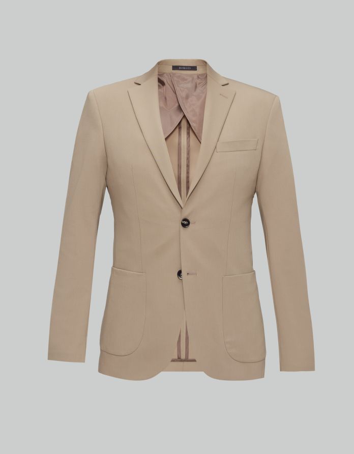 marynarka do zestawu bronte beżowy super slim fit