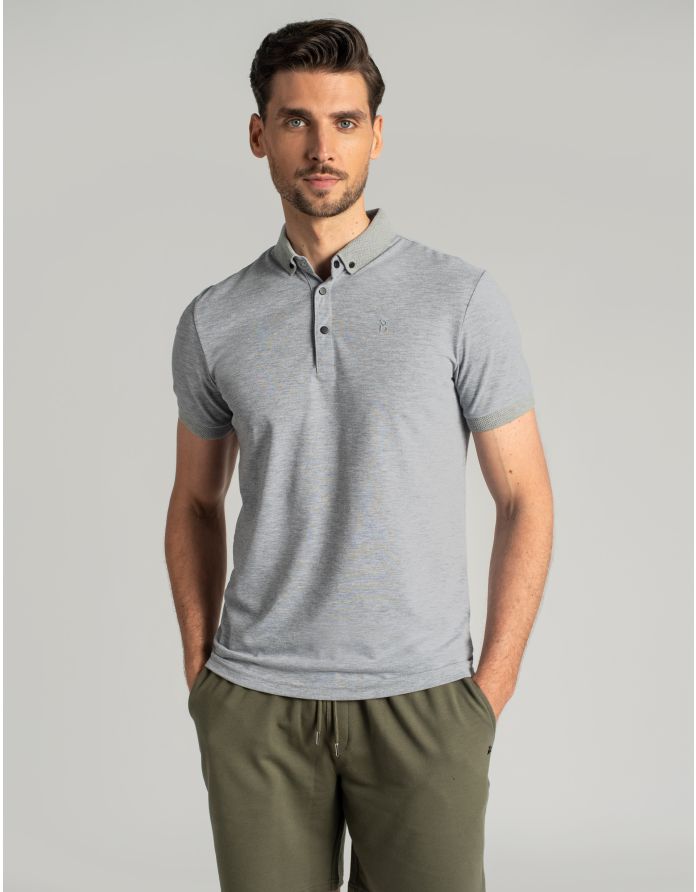 koszulka polo matteo szare