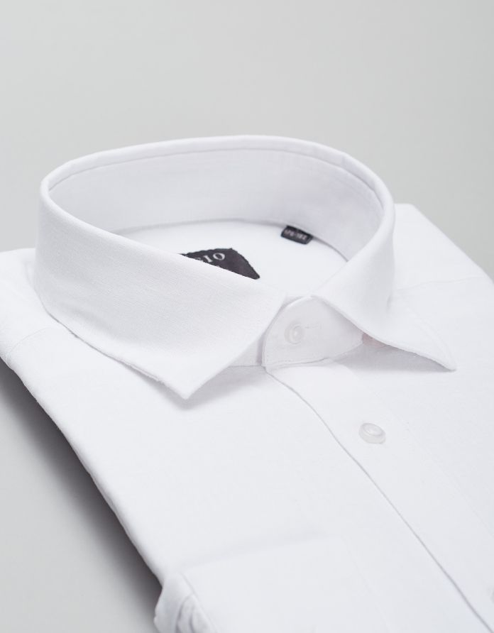 koszula lentini 00385 długi rękaw biały classic fit