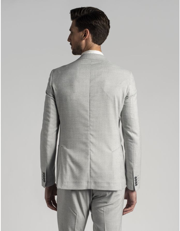 Marynarka do zestawu Olivadi beżowa slim fit