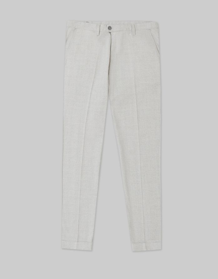 Spodnie do zestawu olivadi beżowe slim fit