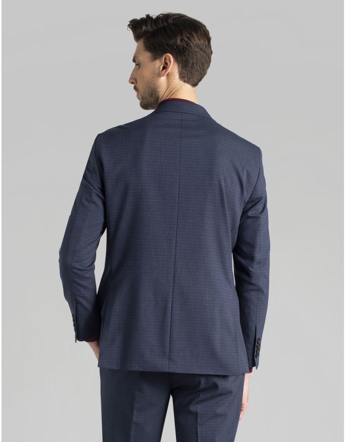 marynarka riesi do zestawu granatowy classic fit