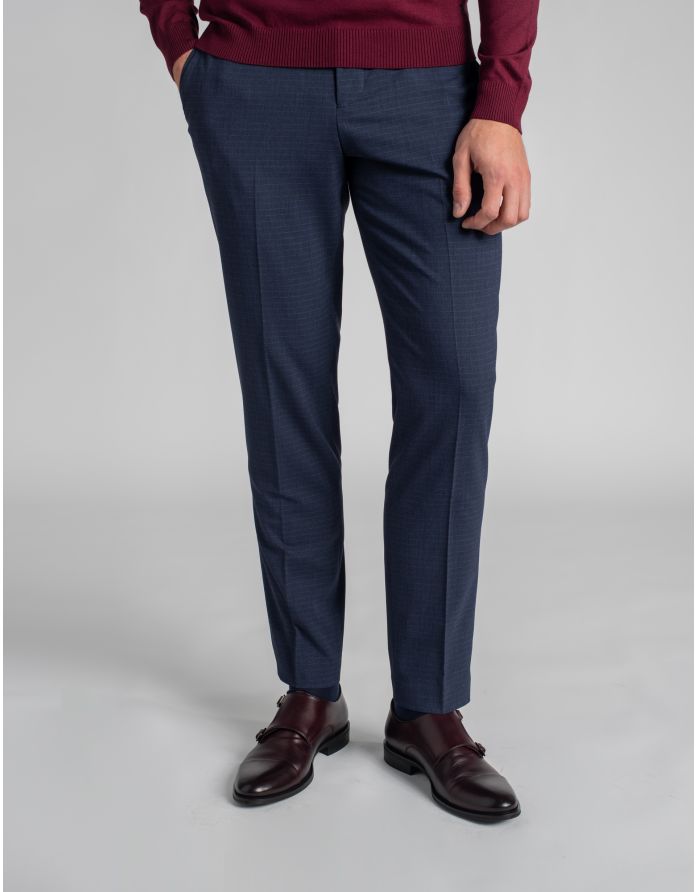 spodnie riesi do zestawu granatowy classic fit