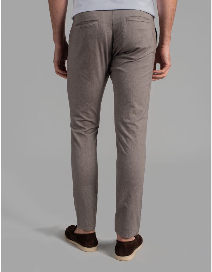 spodnie scordia brąz classic fit