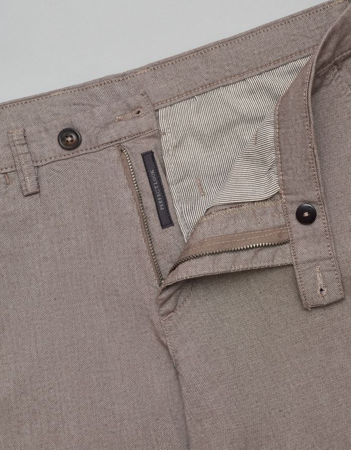 spodnie scordia brąz classic fit