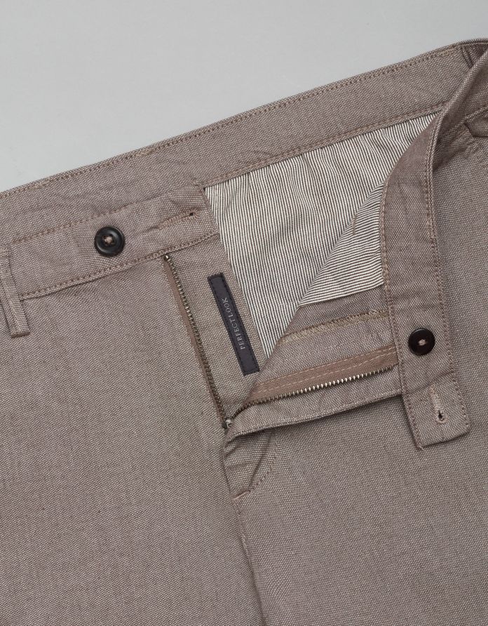 Krótkie spodnie scopello brąz slim fit