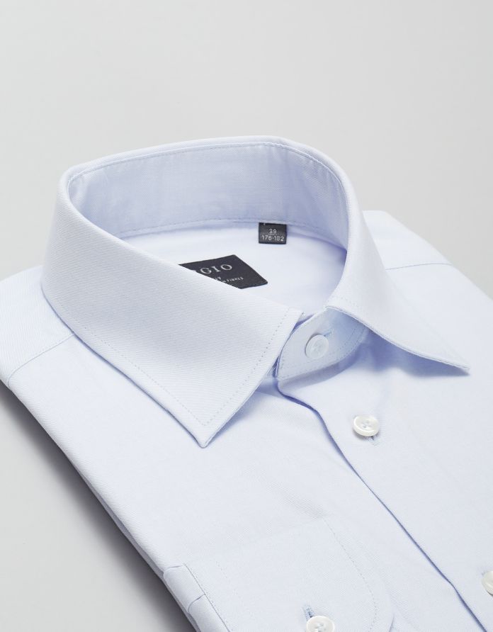 koszula lavello 00423 długi rękaw błękit slim fit