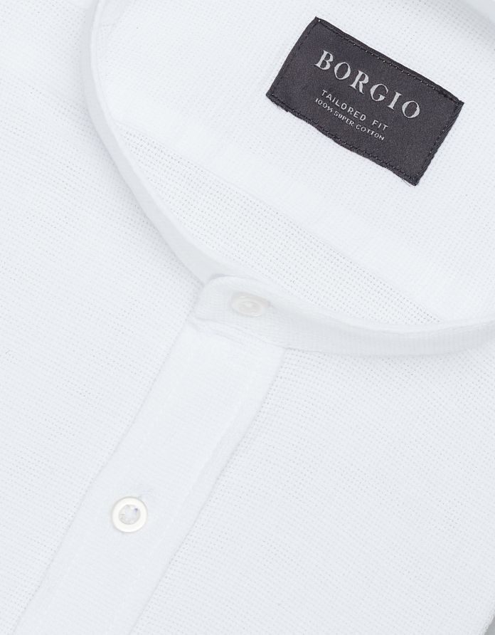 koszula limina 00407 długi rękaw biały tailored fit