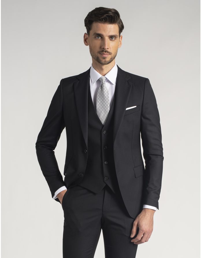 marynarka rosolini granatowy slim fit