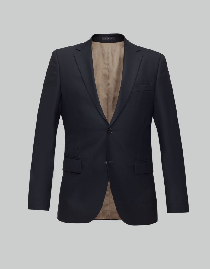 marynarka rosolini granatowy slim fit