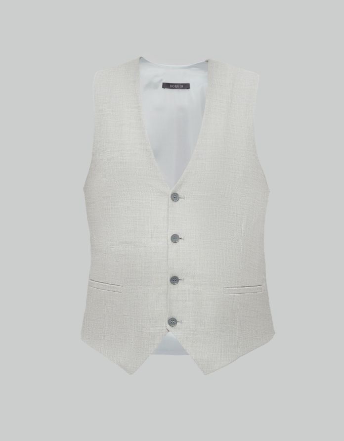 kamizelka pantane slim fit szary