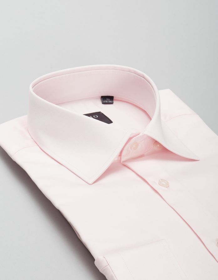 koszula simeria 00425 długi rękaw róż slim fit