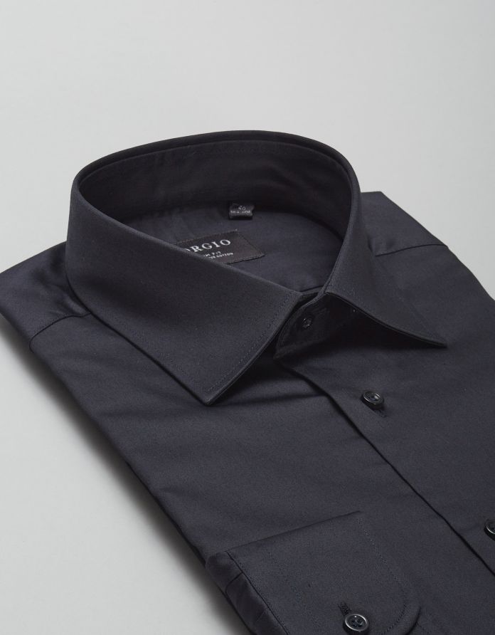 koszula simeria 00427 długi rękaw grafit slim fit