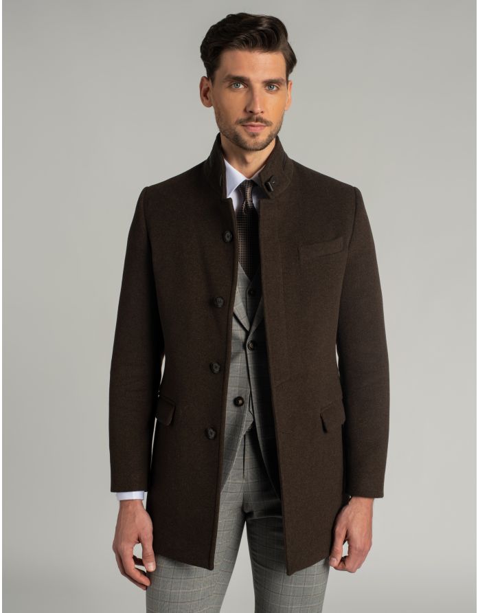 płaszcz rizziconi brąz