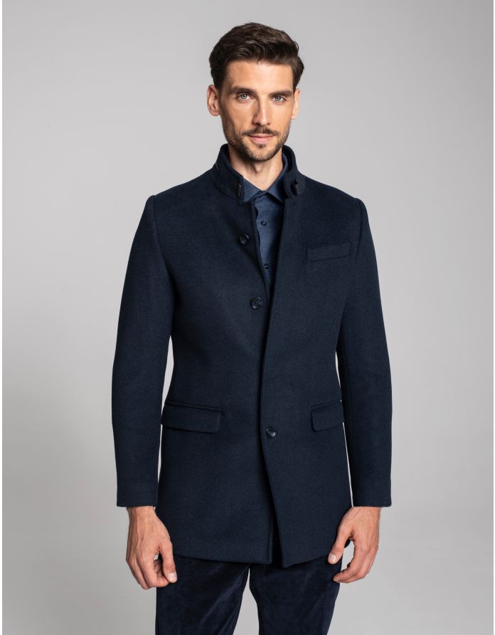 płaszcz rizziconi granatowy