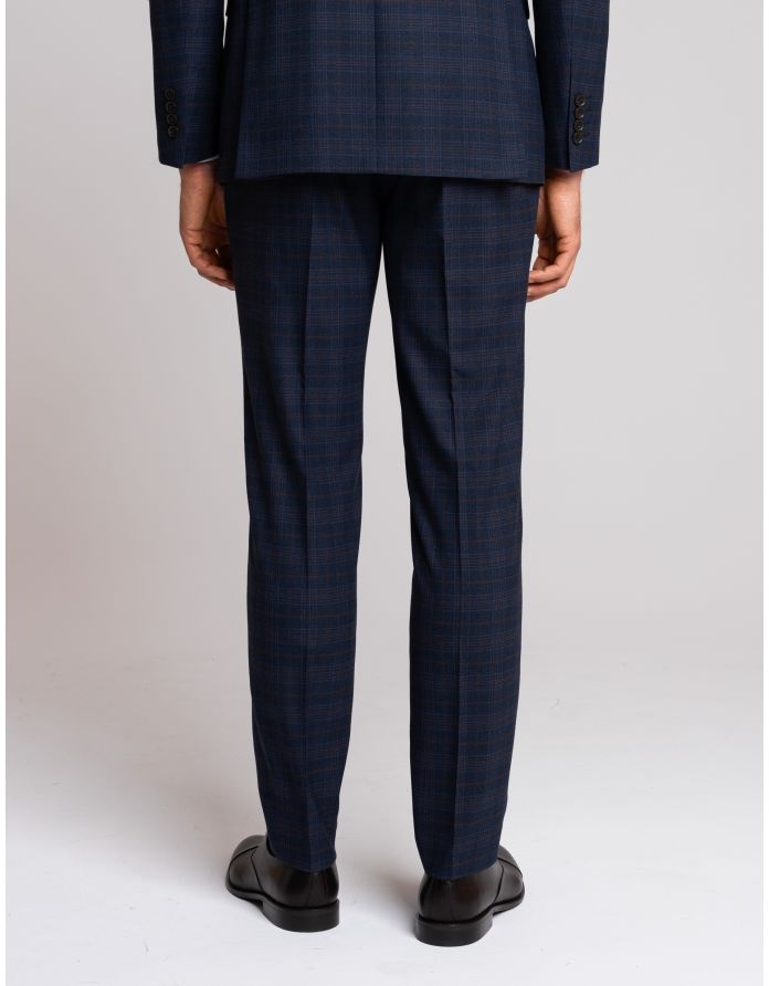 spodnie do zestawu carlopoli granatowy slim fit