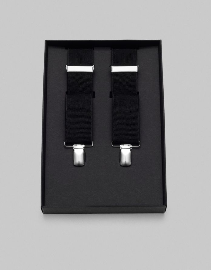 szelki bretelle czarny