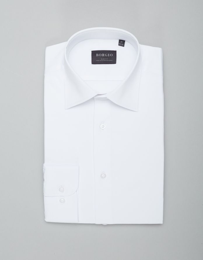 koszula lumia 00433 długi rękaw biały slim fit