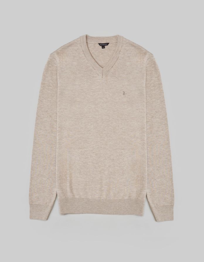 sweter tiriolo vn beżowy