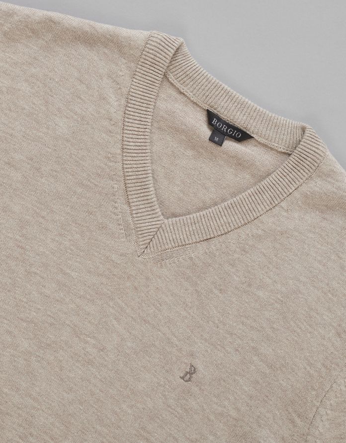 sweter tiriolo vn beżowy