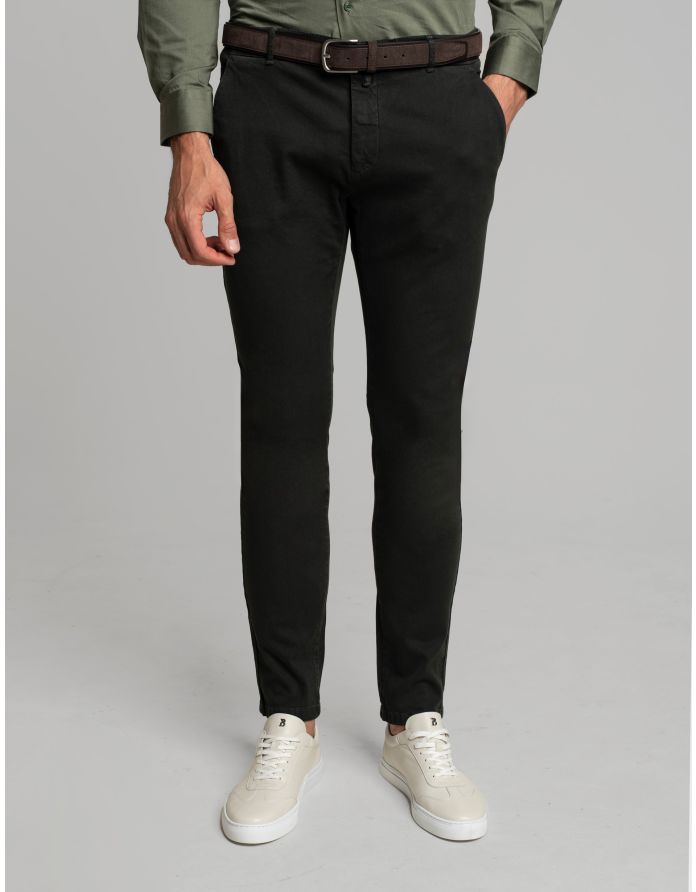 spodnie menfi ciemnozielony (z1) slim fit