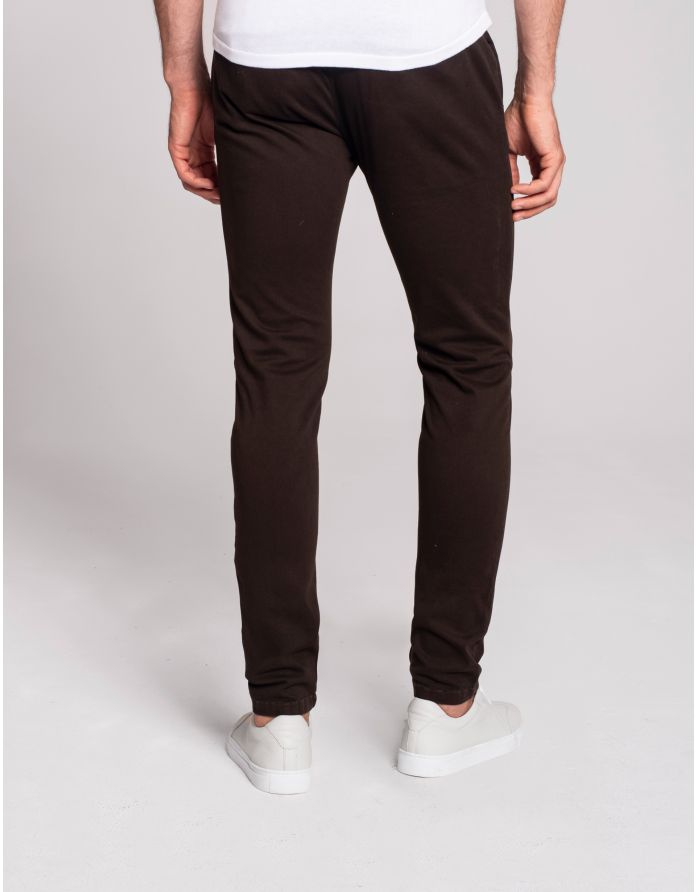 spodnie menfi brązowe slim fit