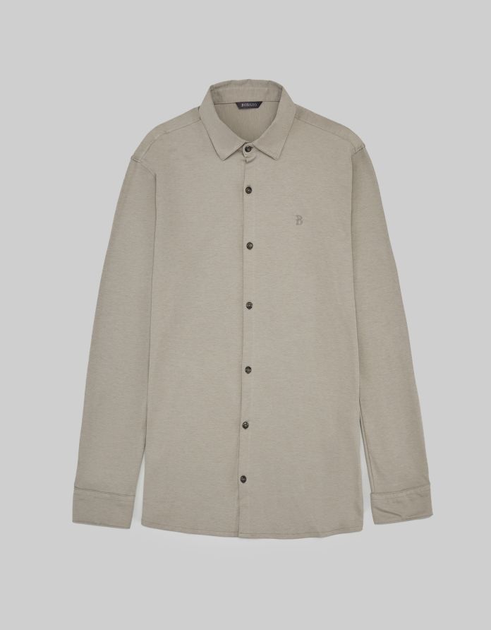 koszula raguza 00441 beżowy slim fit