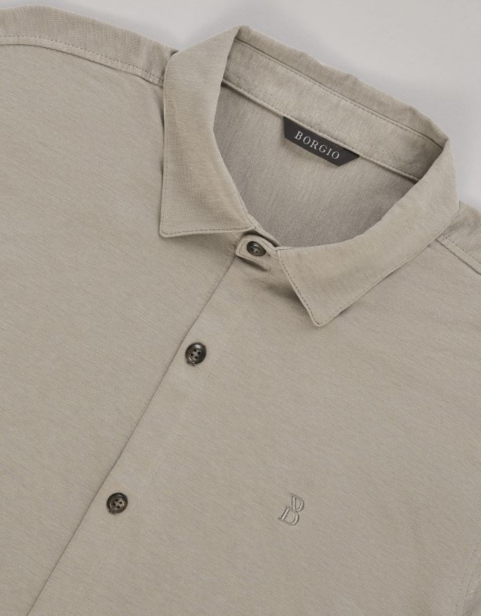 koszula raguza 00441 beżowy slim fit