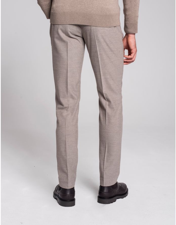 Spodnie do zestawu ANTICO beżowy slim fit