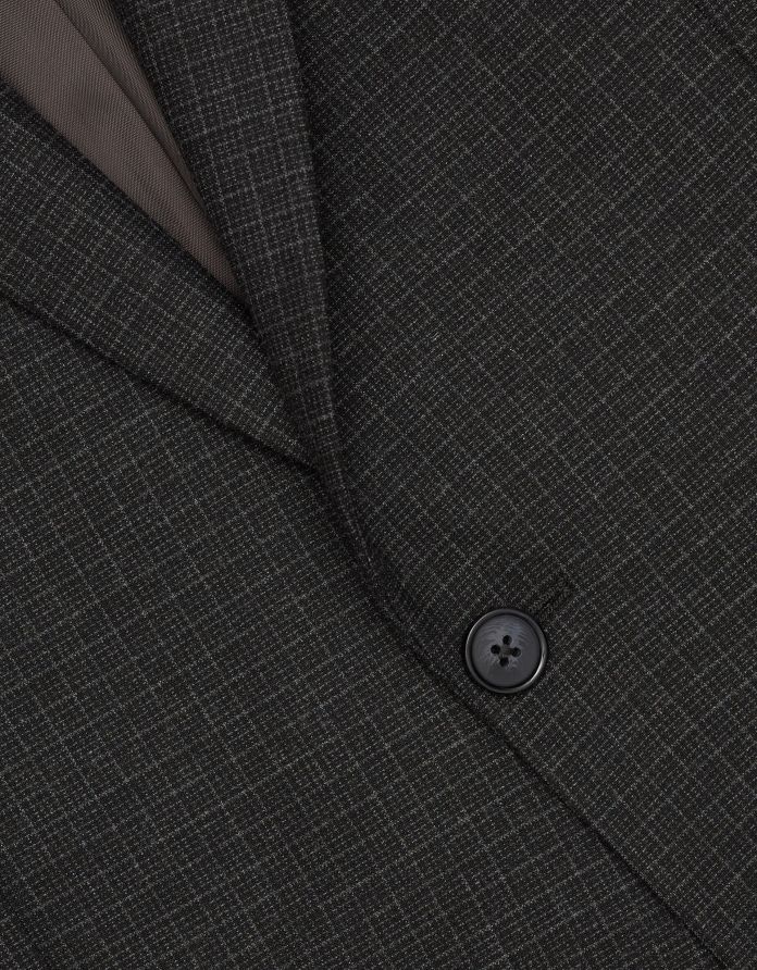 marynarka do zestawu erbezzo grafit classic fit