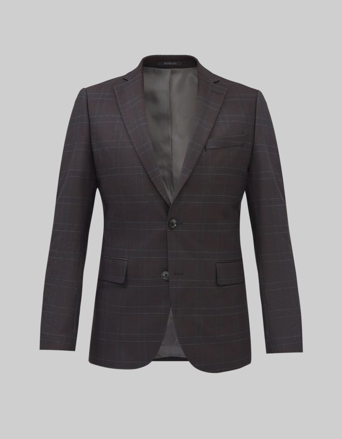 marynarka do zestawu monreale bordo slim fit