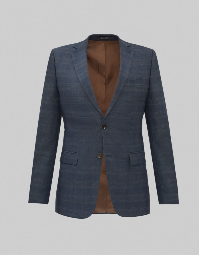 marynarka aldone granatowy slim fit