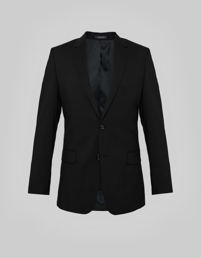 marynarka do zestawu monopoli czarny slim fit