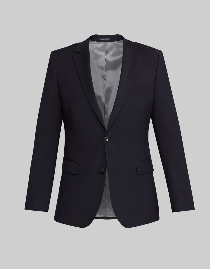 marynarka do zestawu monopoli granatowy slim fit