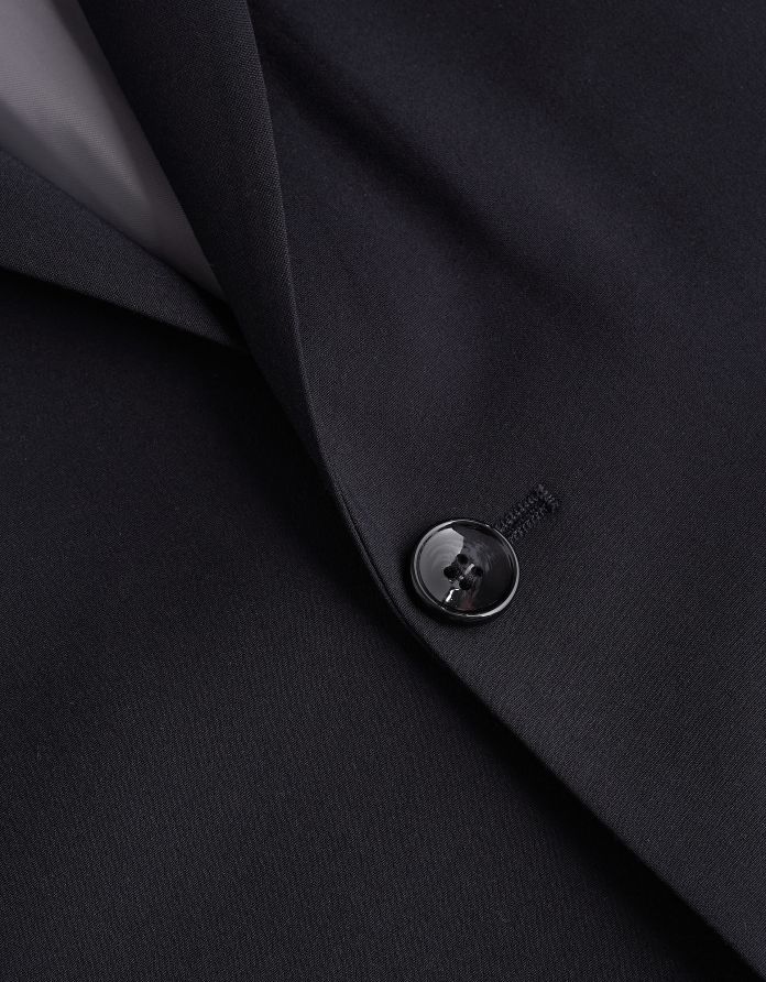 marynarka do zestawu monopoli granatowy slim fit