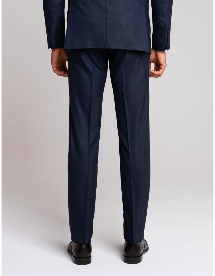 spodnie zogno granatowy slim fit