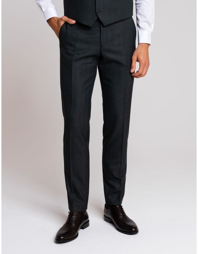 spodnie zogno zielony slim fit