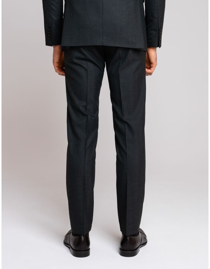 spodnie zogno zielony slim fit