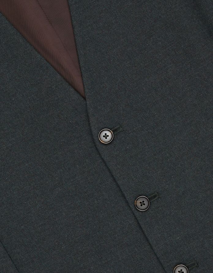 kamizelka zogno zielony slim fit