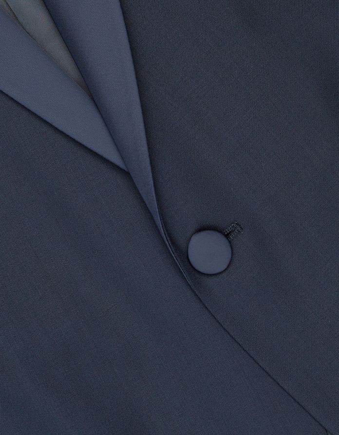 marynarka smokingowa do zestawu cortale granatowy slim fit