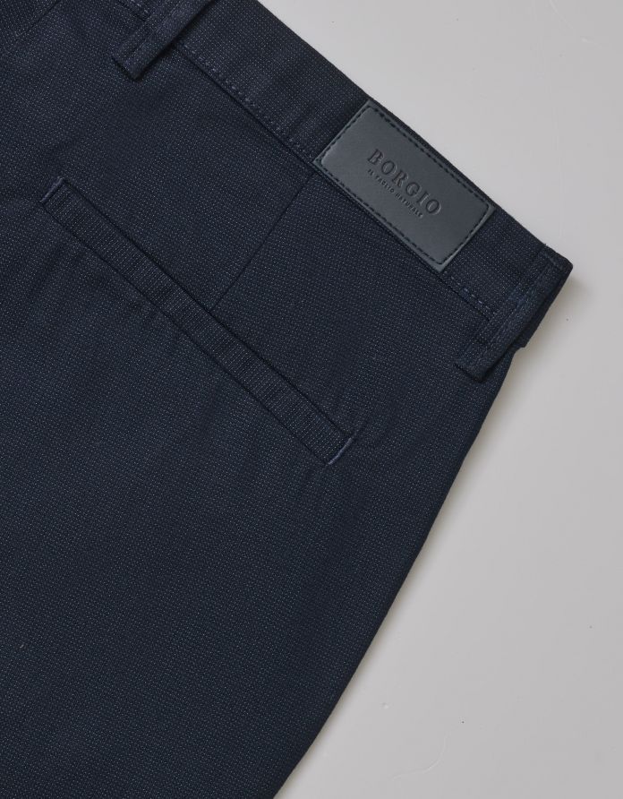 spodnie albiano granatowy slim fit
