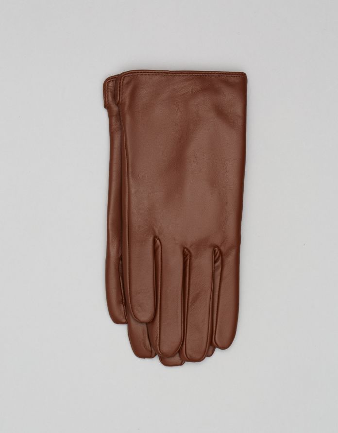 rękawiczki skórzane resana jasnobrązowe