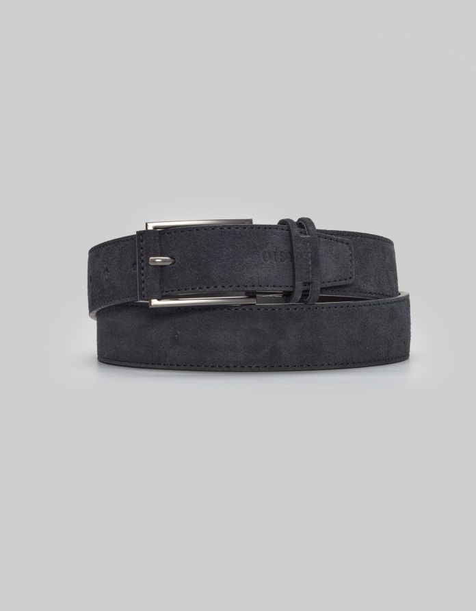 pasek męski murlo granatowy k11 z obszyciem zamsz 3,5