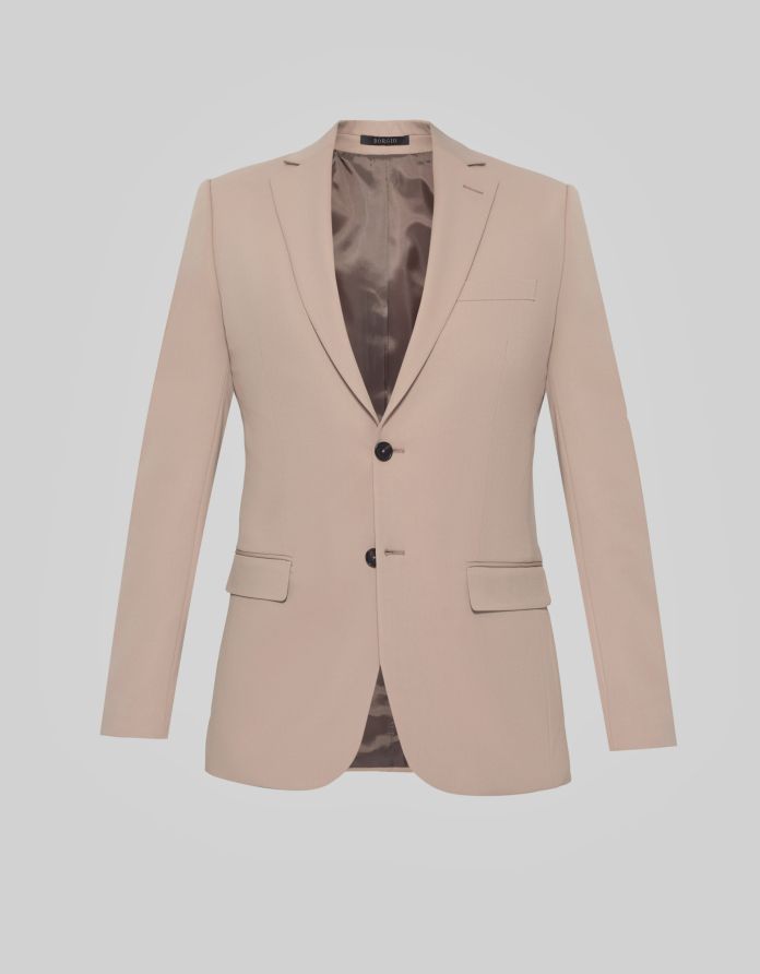 marynarka do zestawu lido beżowy slim fit