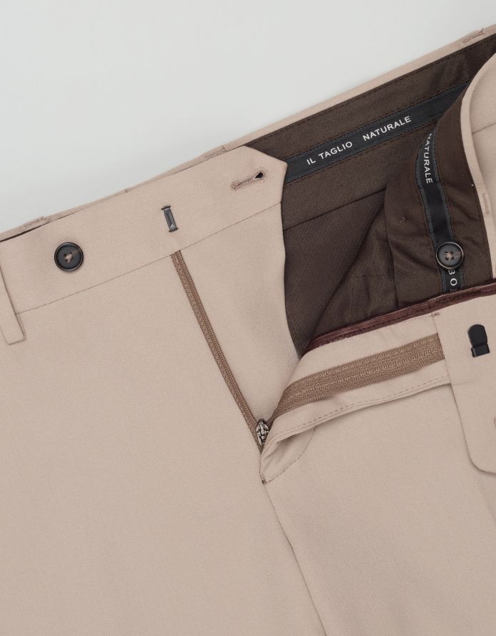 spodnie do zestawu lido beżowy slim fit