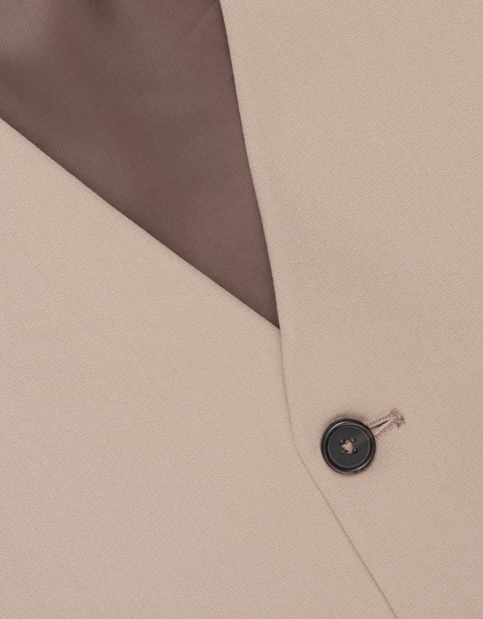 kamizelka lido beżowy slim fit