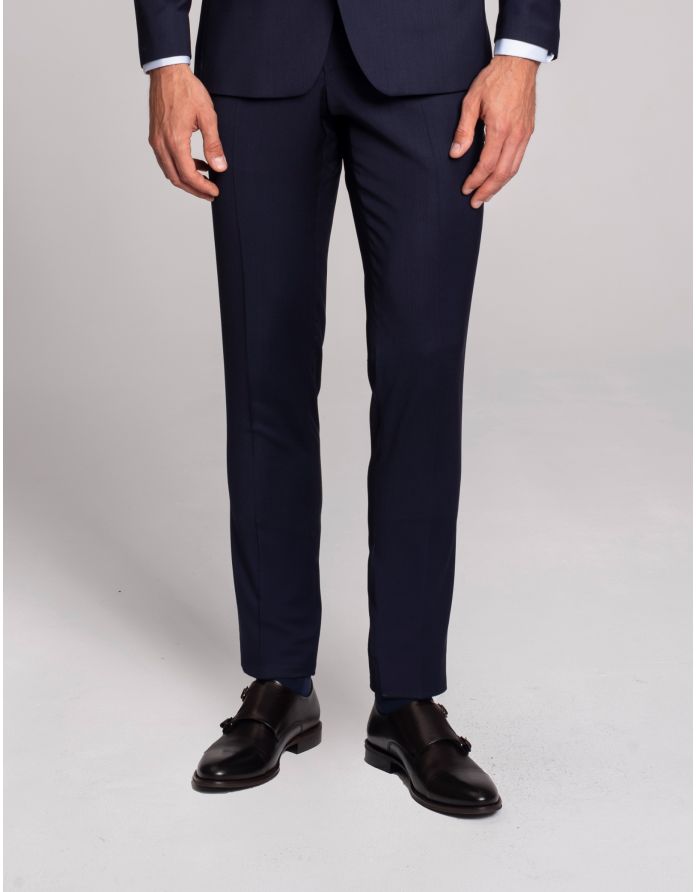 spodnie do zestawu albino granatowy slim fit