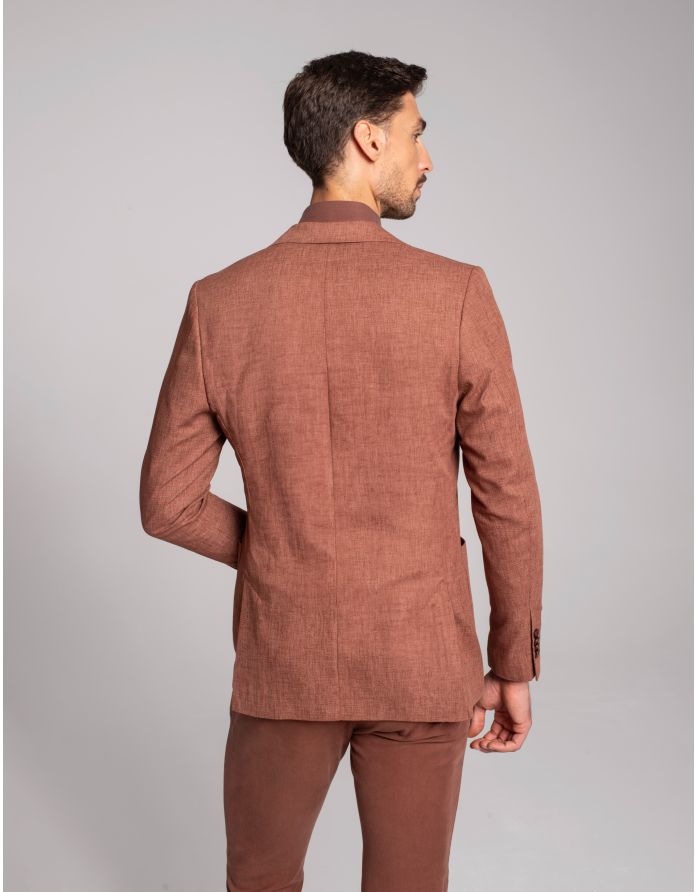 marynarka almese ceglasty slim fit