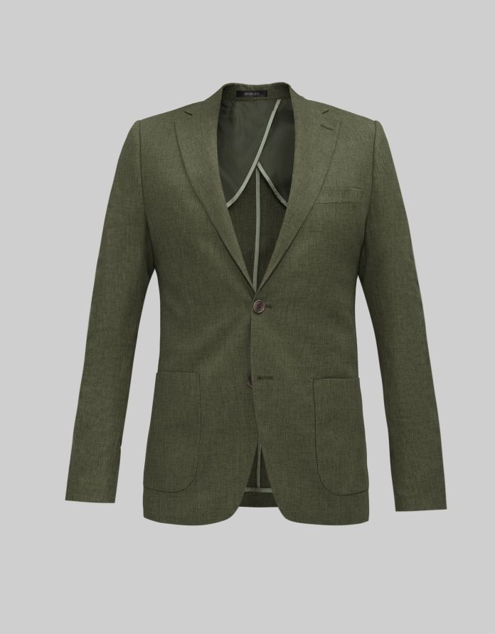 marynarka almese zielony slim fit