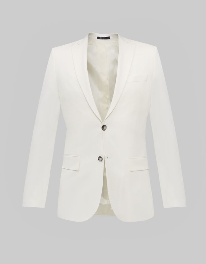 marynarka do zestawu lido biały slim fit